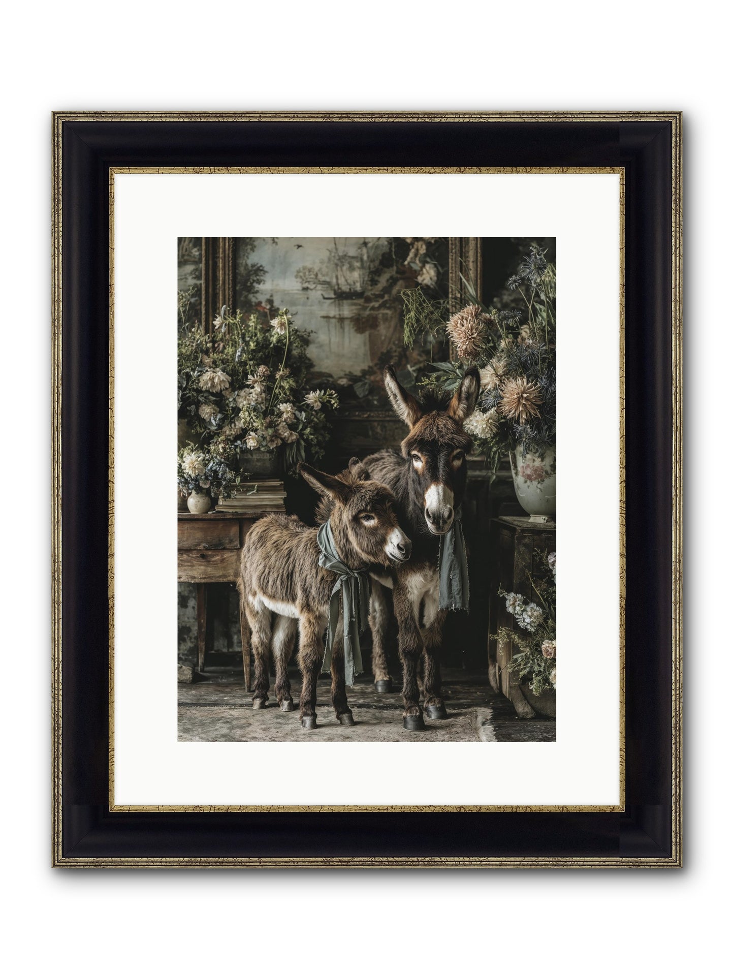 Joy's Quiet Details Framed Print - Black & Gold 12x16