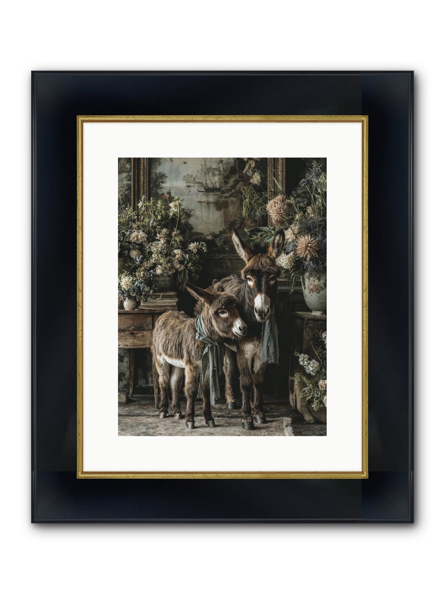 Joy's Quiet Details Framed Print - Wide Black w/Gold 12x16