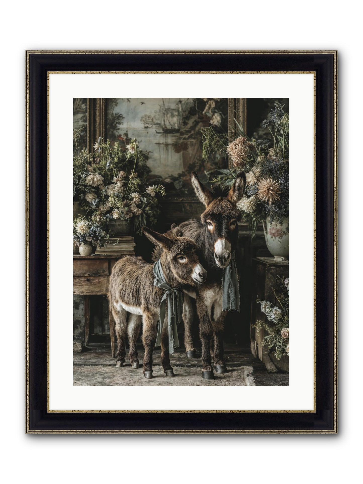Joy's Quiet Details Framed Print - Black & Gold 18x24