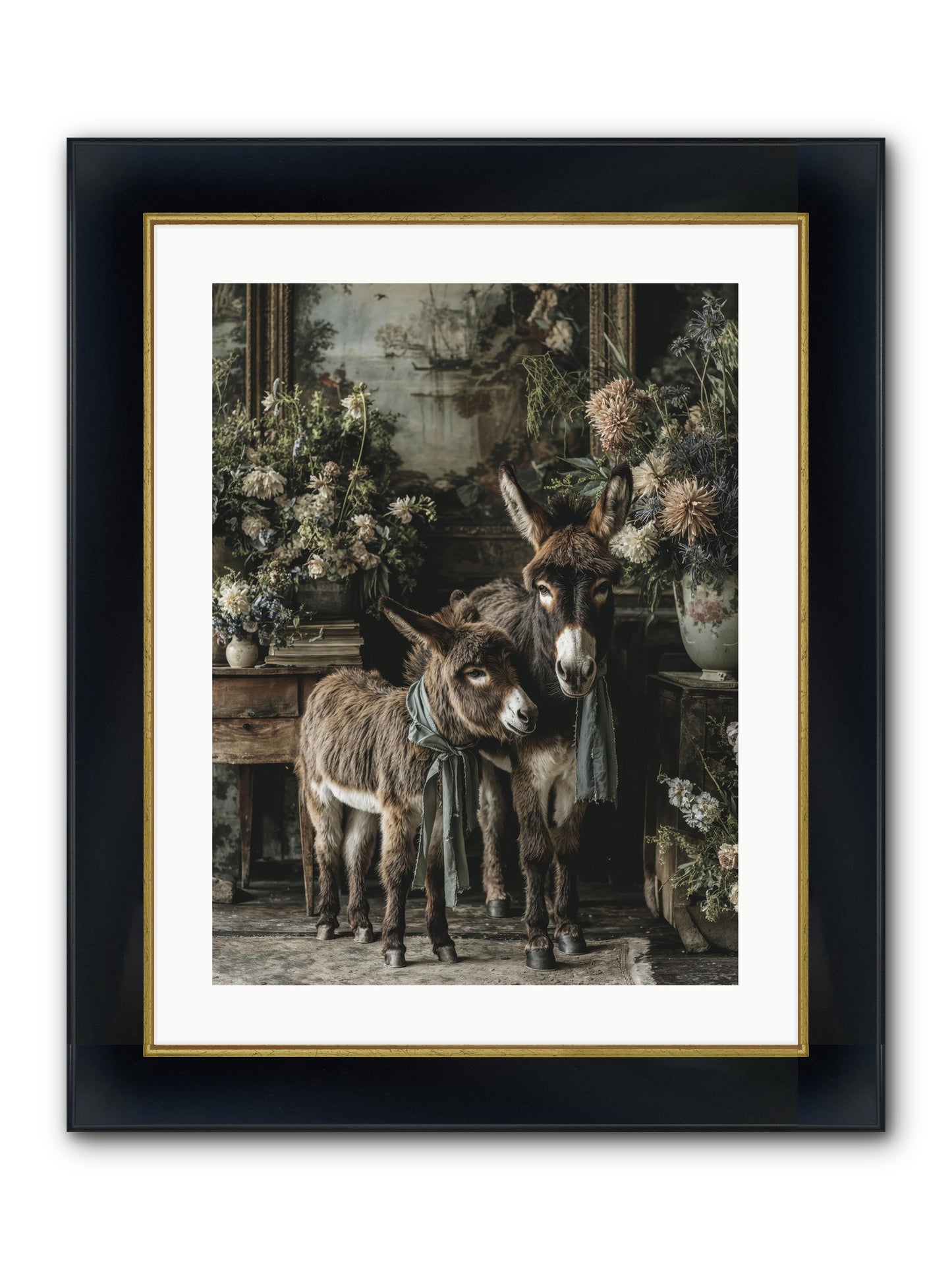 Joy's Quiet Details Framed Print - Wide Black w/Gold 18x24