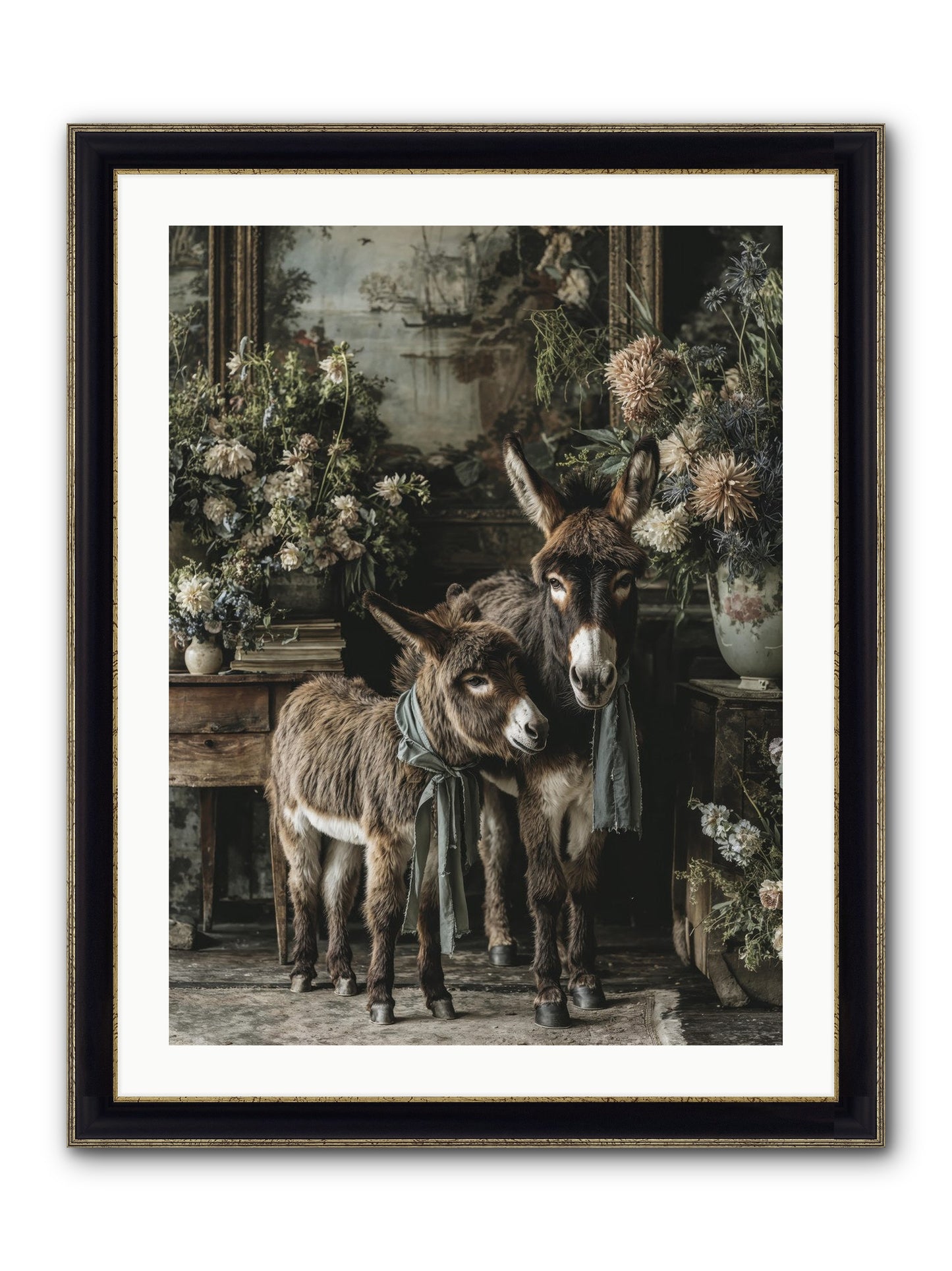 Joy's Quiet Details Framed Print - Black & Gold 24x32