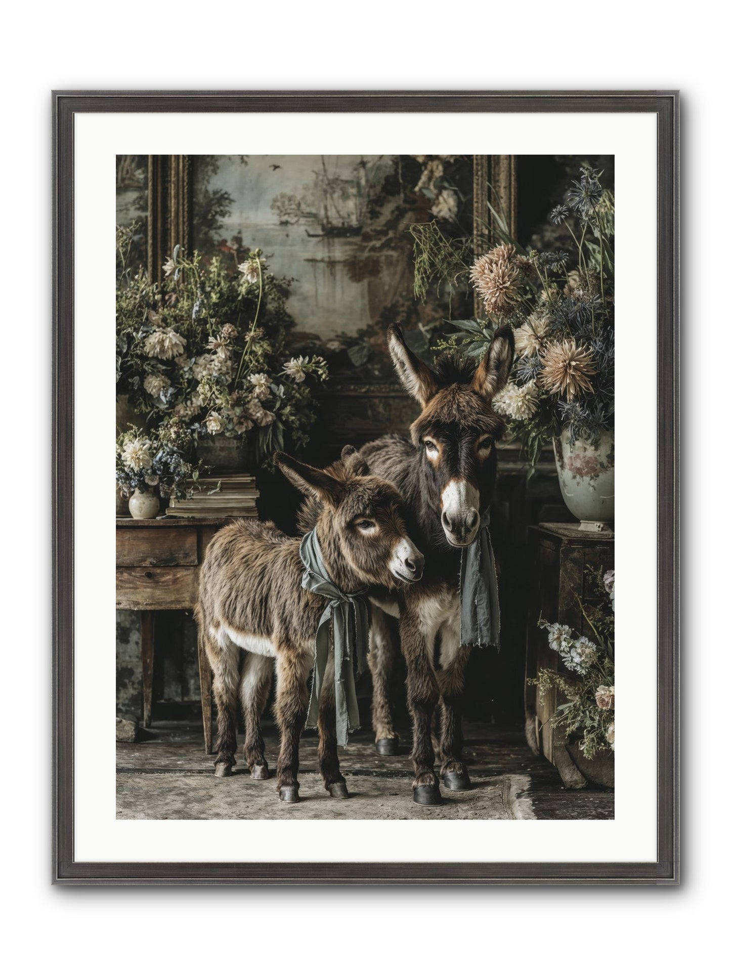 Joy's Quiet Details Framed Print - Slimwoods Black/Silver 24x32