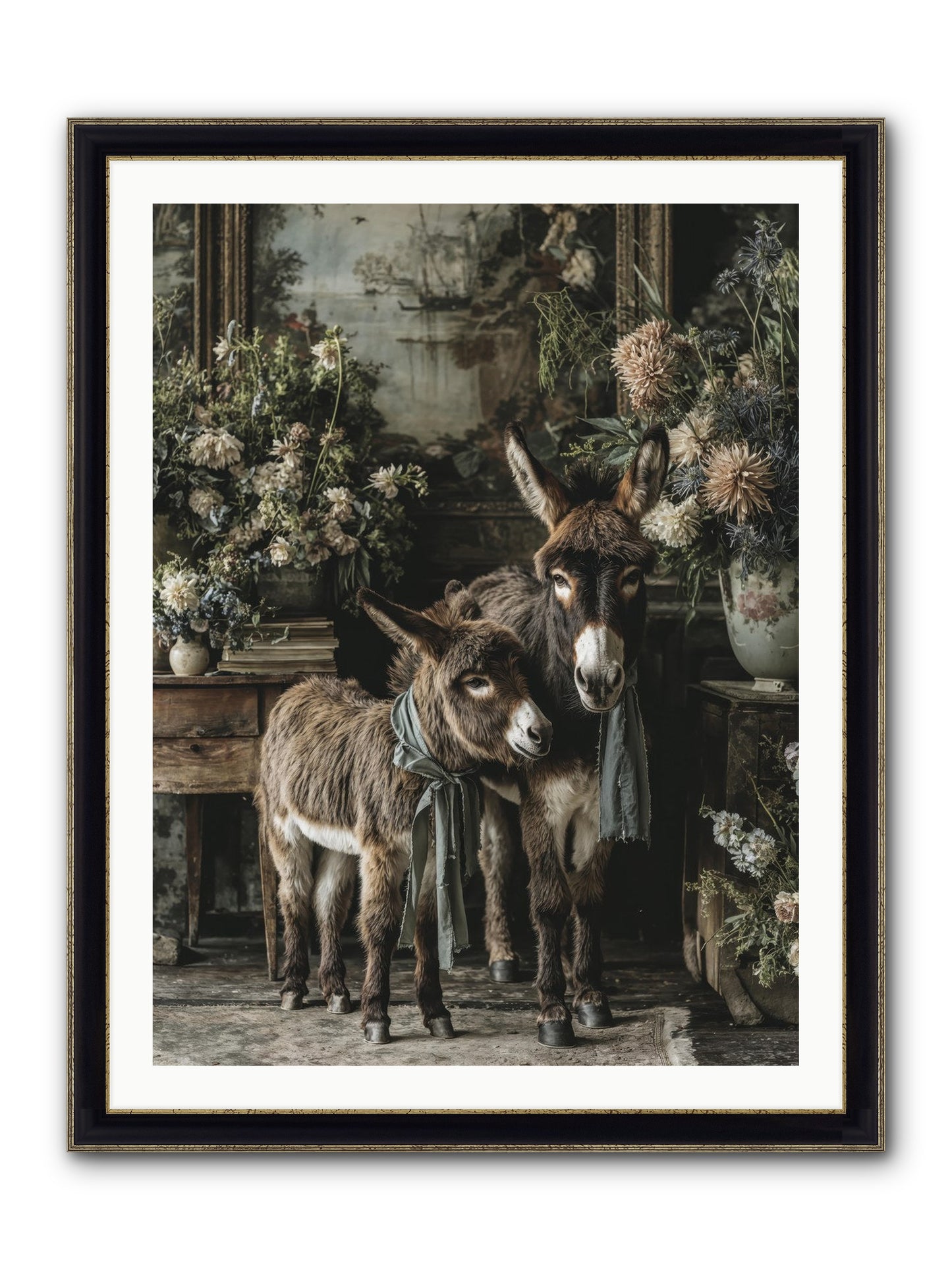 Joy's Quiet Details Framed Print - Black & Gold 30x40