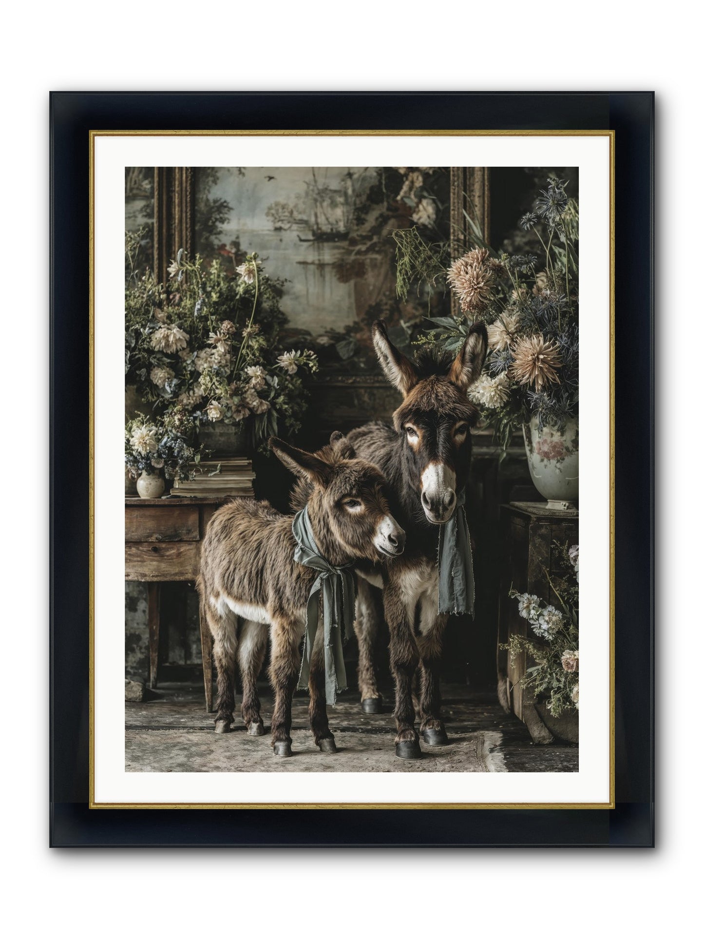 Joy's Quiet Details Framed Print - Wide Black w/Gold 30x40