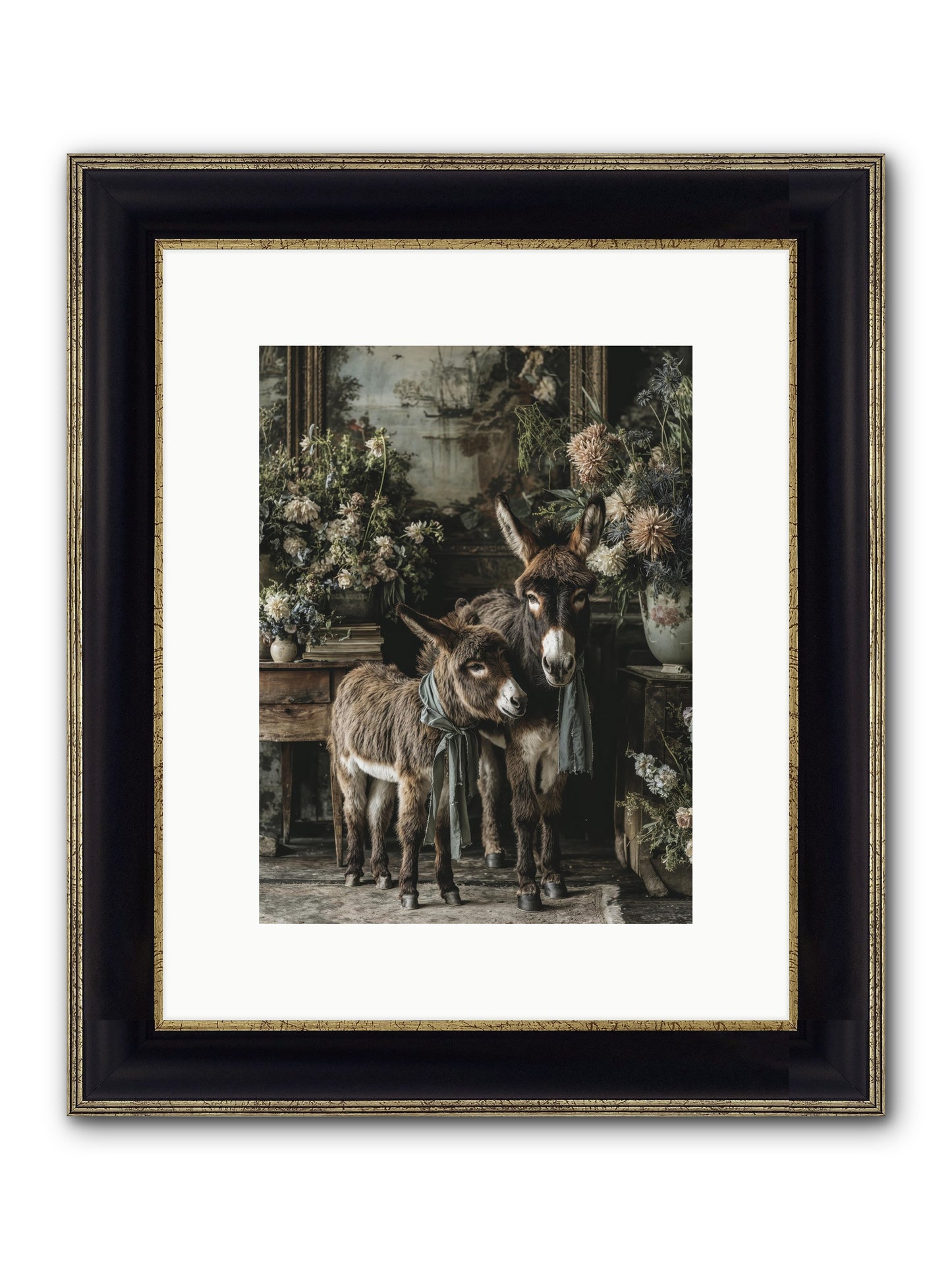 Joy's Quiet Details Framed Print - Black & Gold 9x12