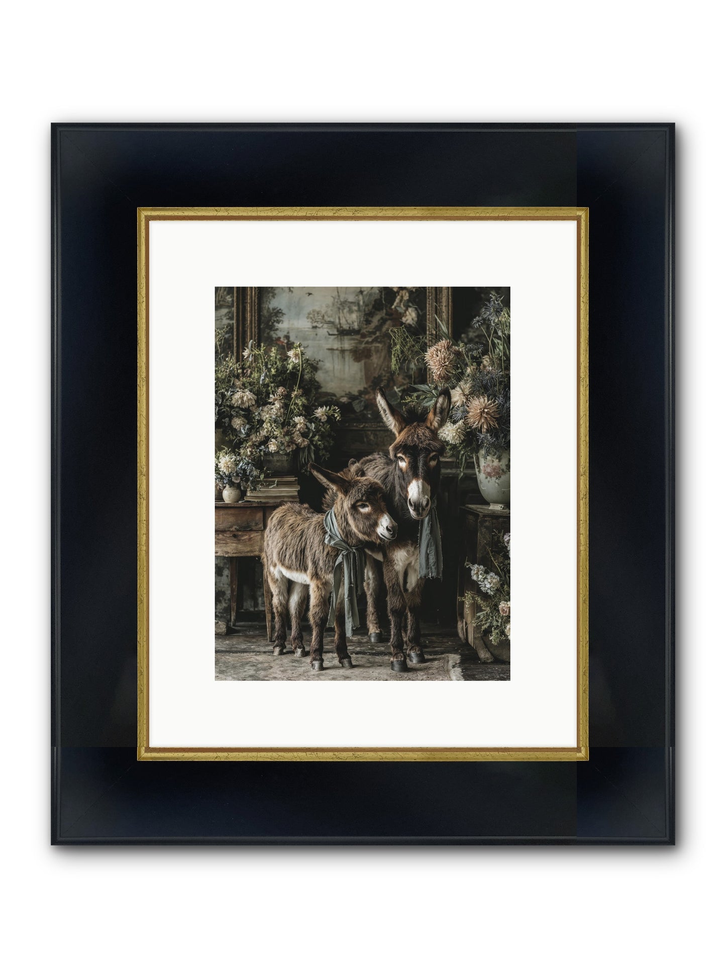 Joy's Quiet Details Framed Print - Wide Black w/Gold 9x12
