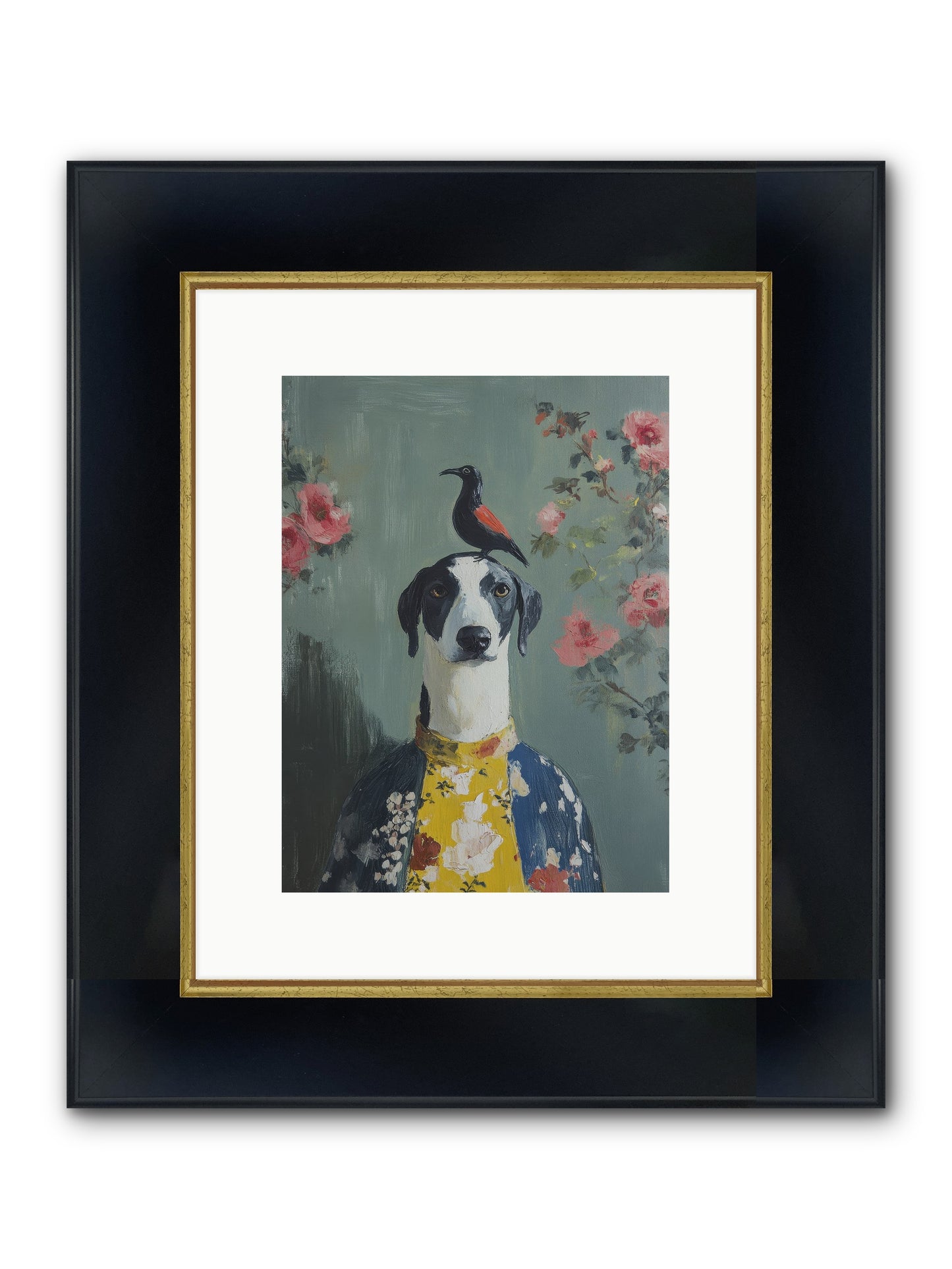 Joy Without End Framed Print - Wide Black w/Gold 9x12