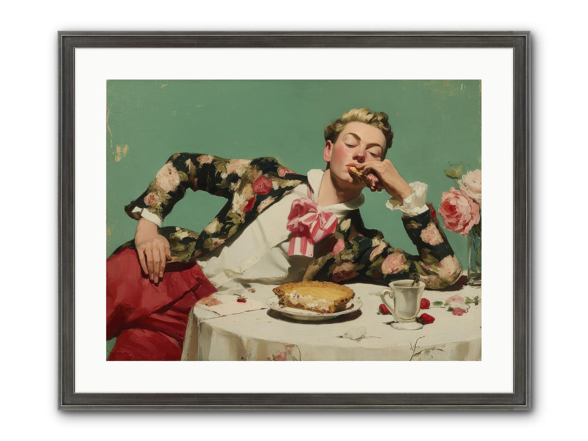 Joyful Expectation Framed Print - Slimwoods Black/Silver 24x18