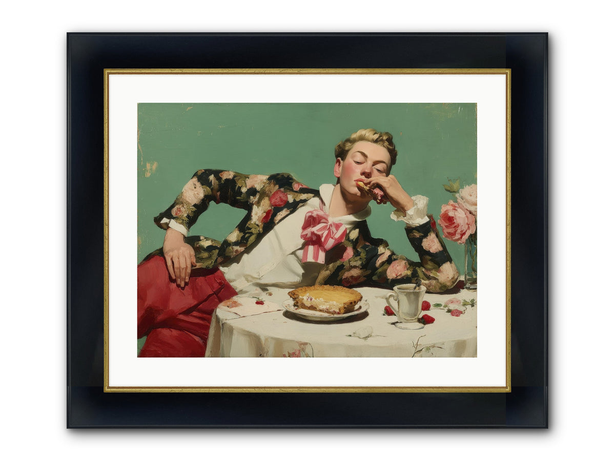 Joyful Expectation Framed Print - Wide Black w/Gold 24x18