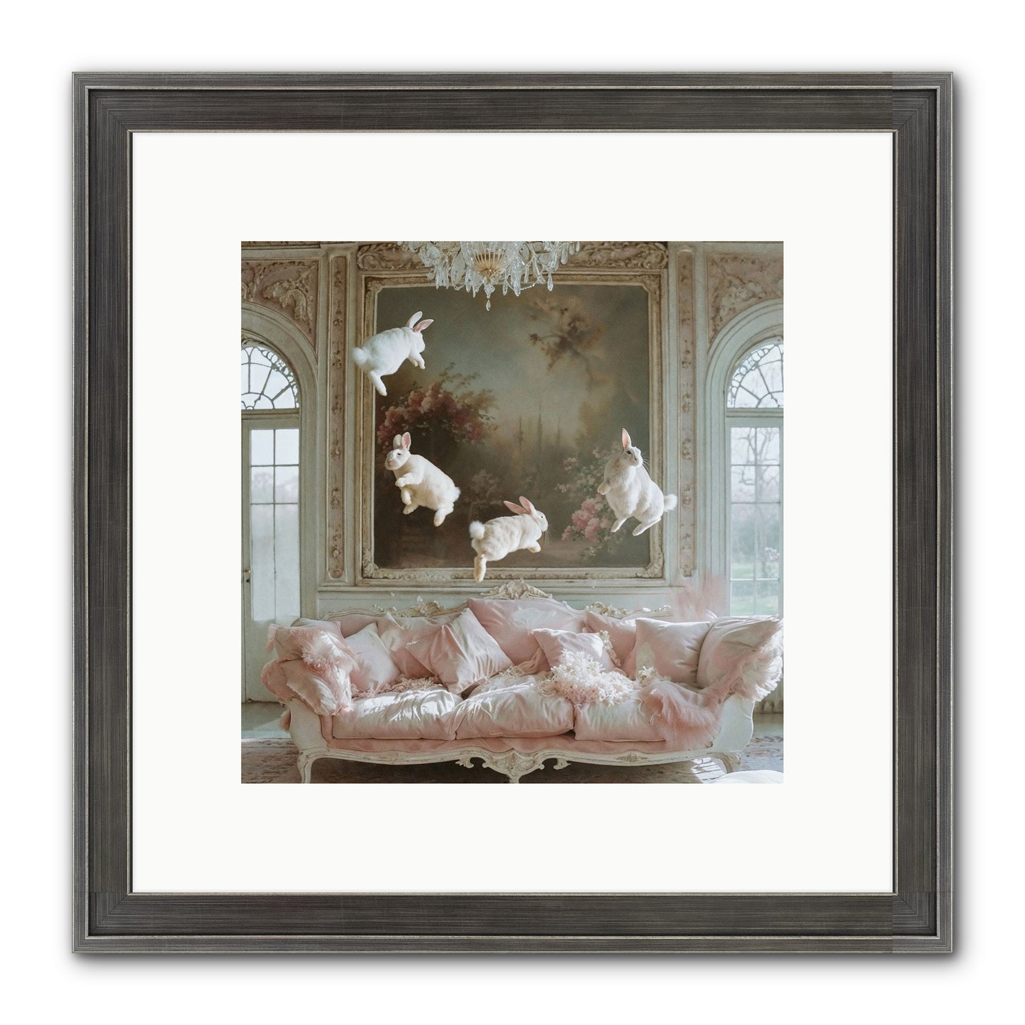 Jubilation Framed Print - Slimwoods Black/Silver 10x10