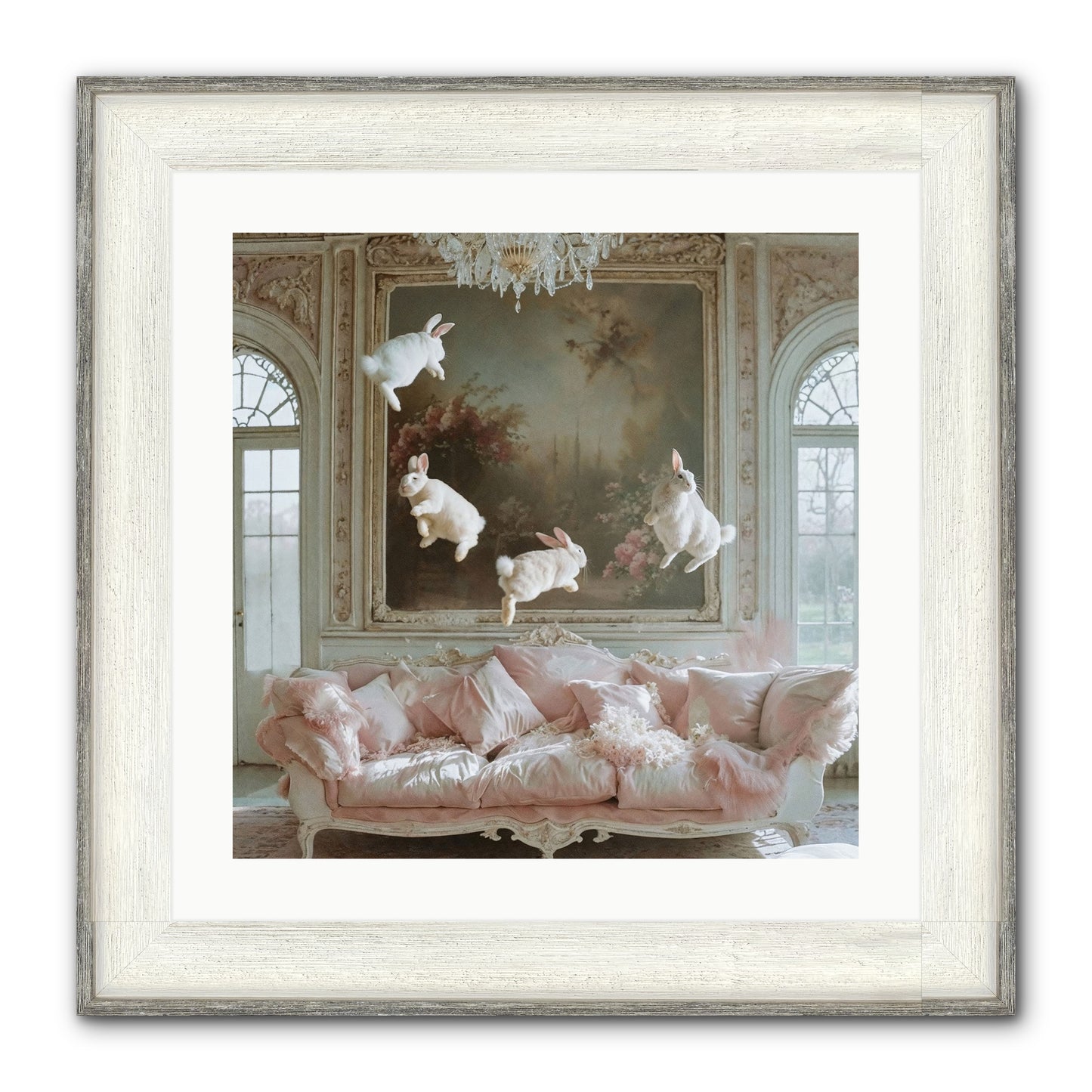 Jubilation Framed Print - Driftwood White 20x20