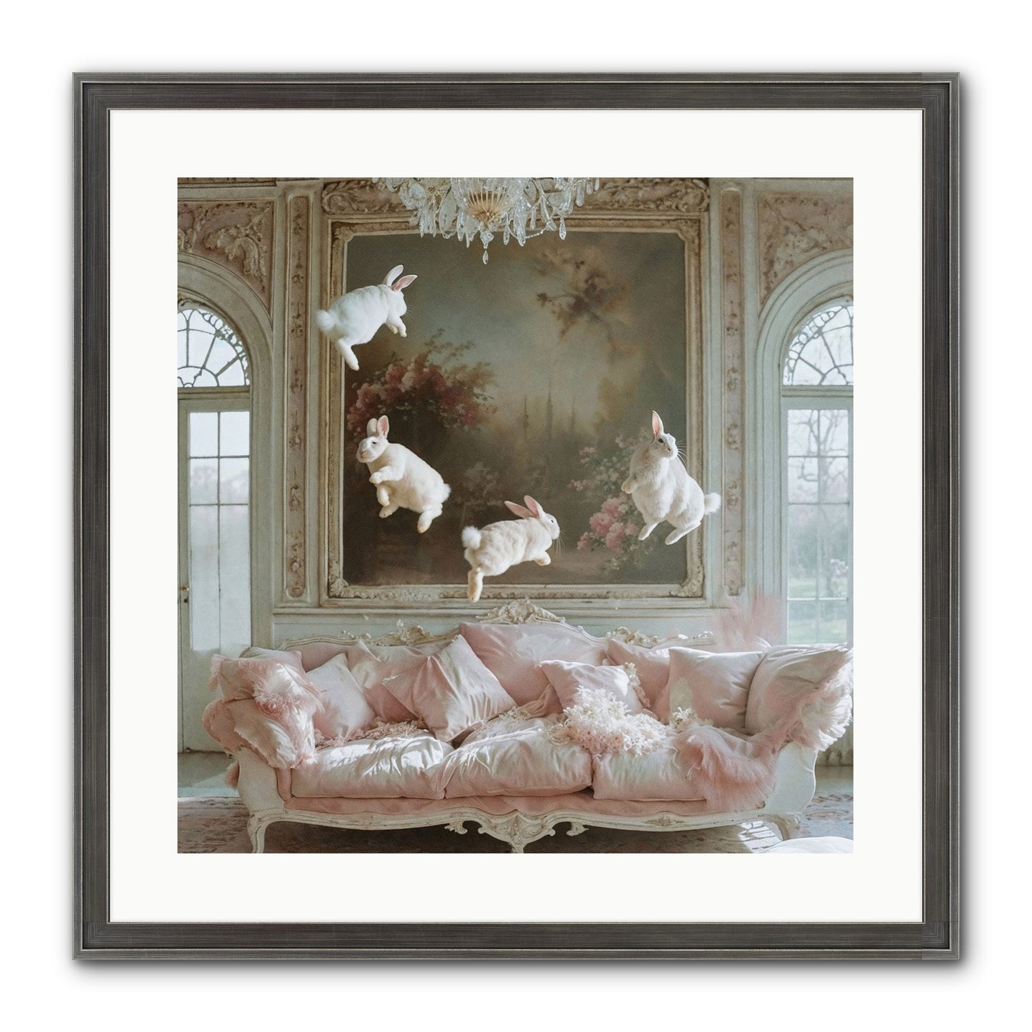 Jubilation Framed Print - Slimwoods Black/Silver 20x20