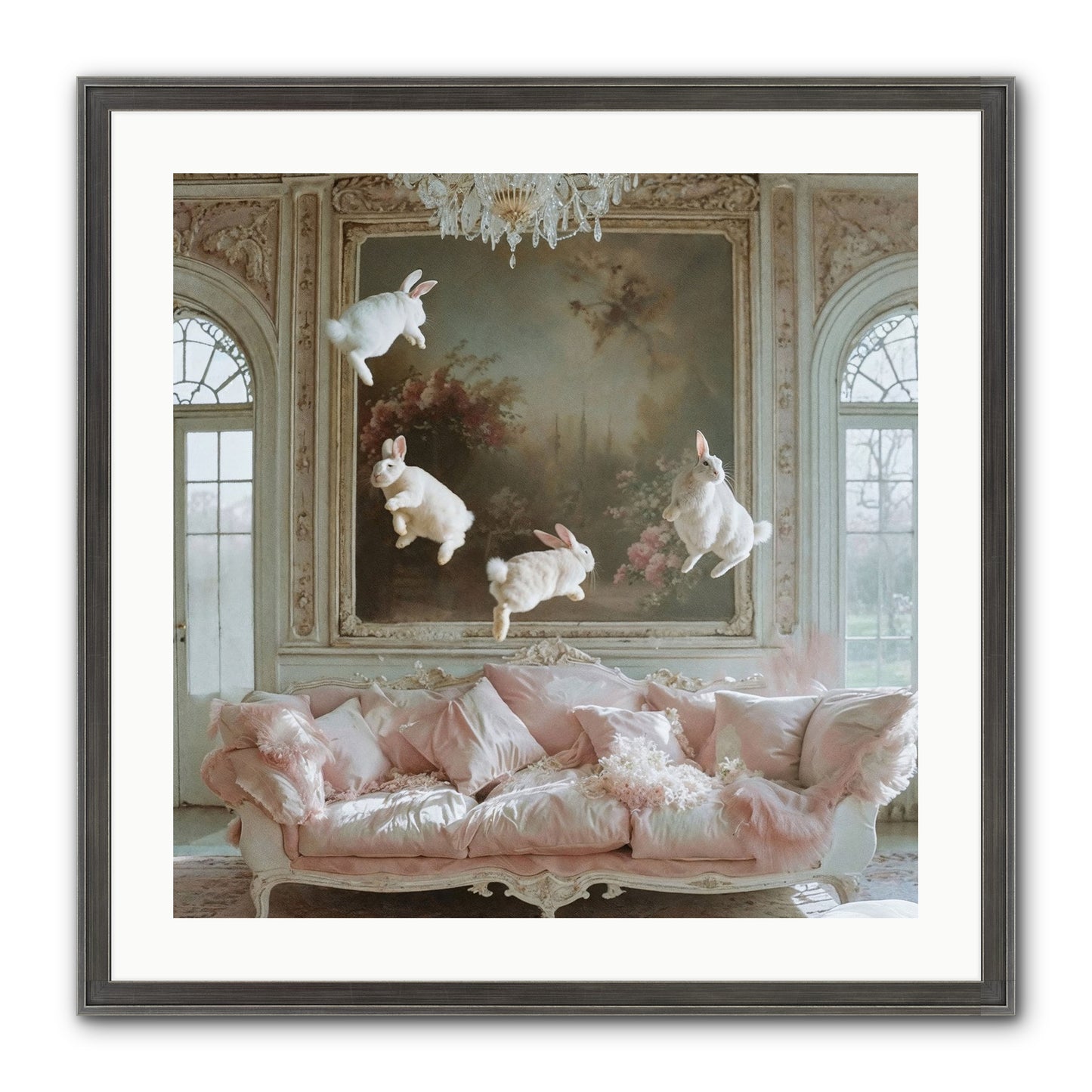 Jubilation Framed Print - Slimwoods Black/Silver 24x24