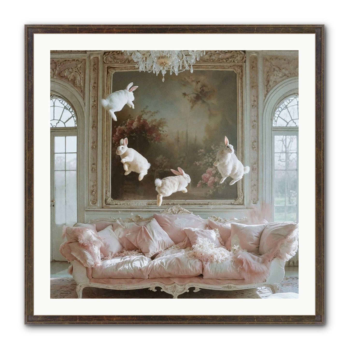 Jubilation Framed Print - Slimwoods Black/Gold 30x30