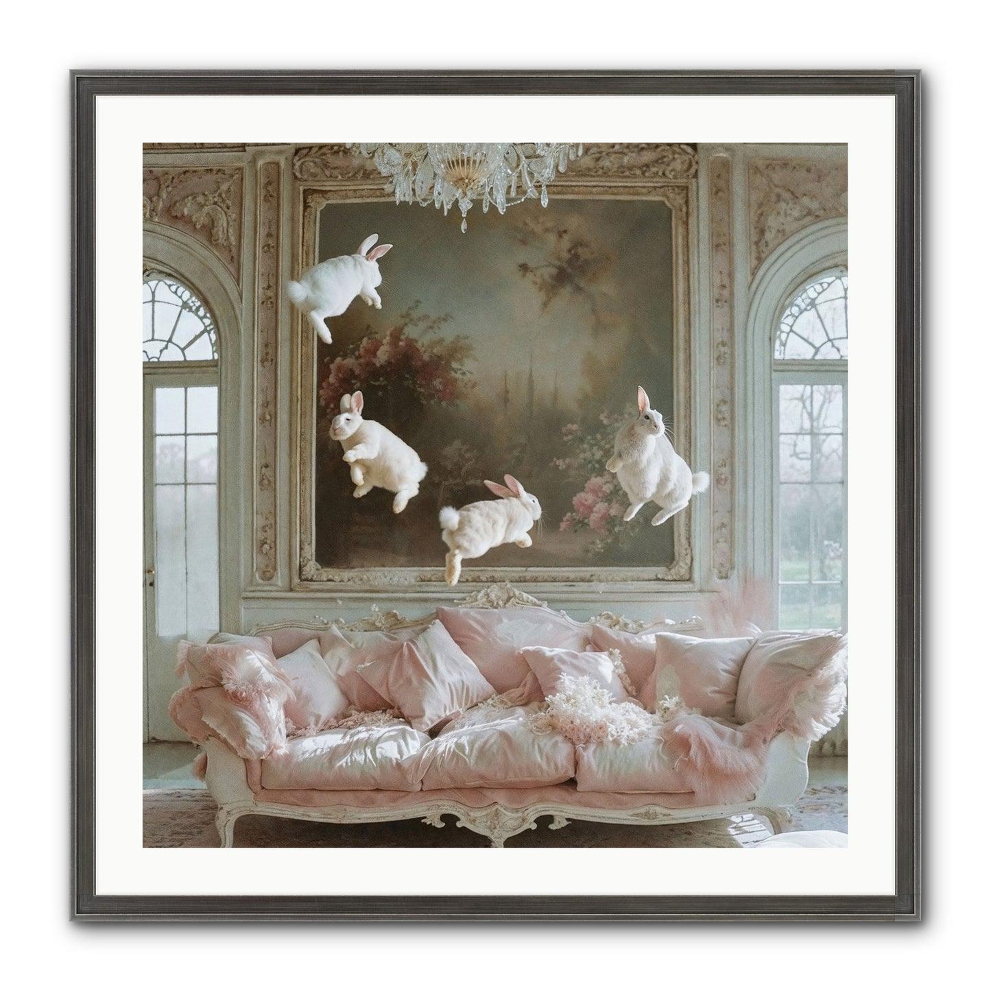 Jubilation Framed Print - Slimwoods Black/Silver 30x30