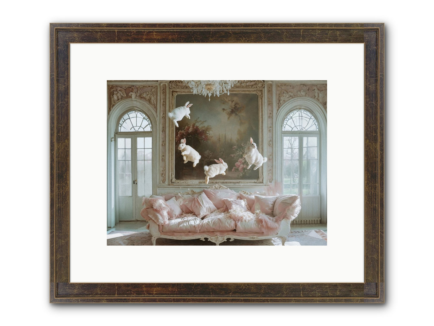Jubilation Avec Fenetres Framed Print - Slimwoods Black/Gold 12x9