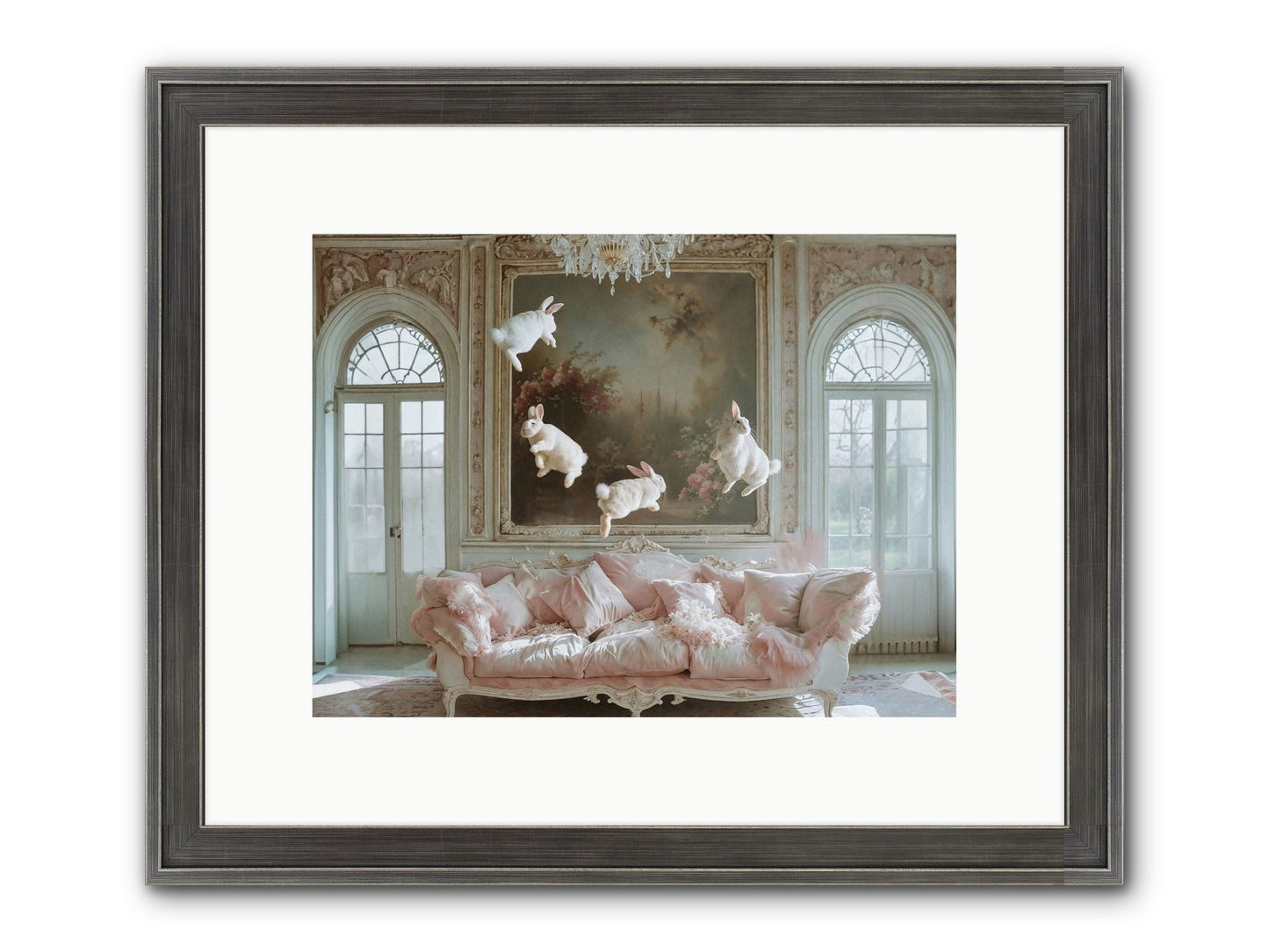 Jubilation Avec Fenetres Framed Print - Slimwoods Black/Silver 12x9