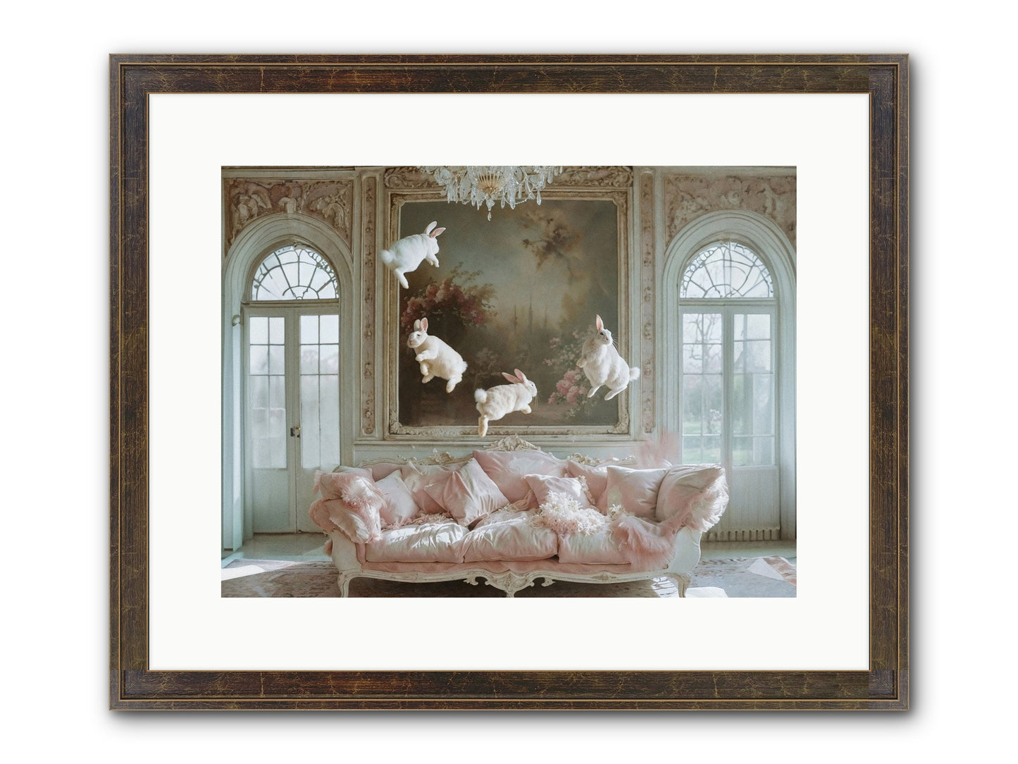 Jubilation Avec Fenetres Framed Print - Slimwoods Black/Gold 16x12
