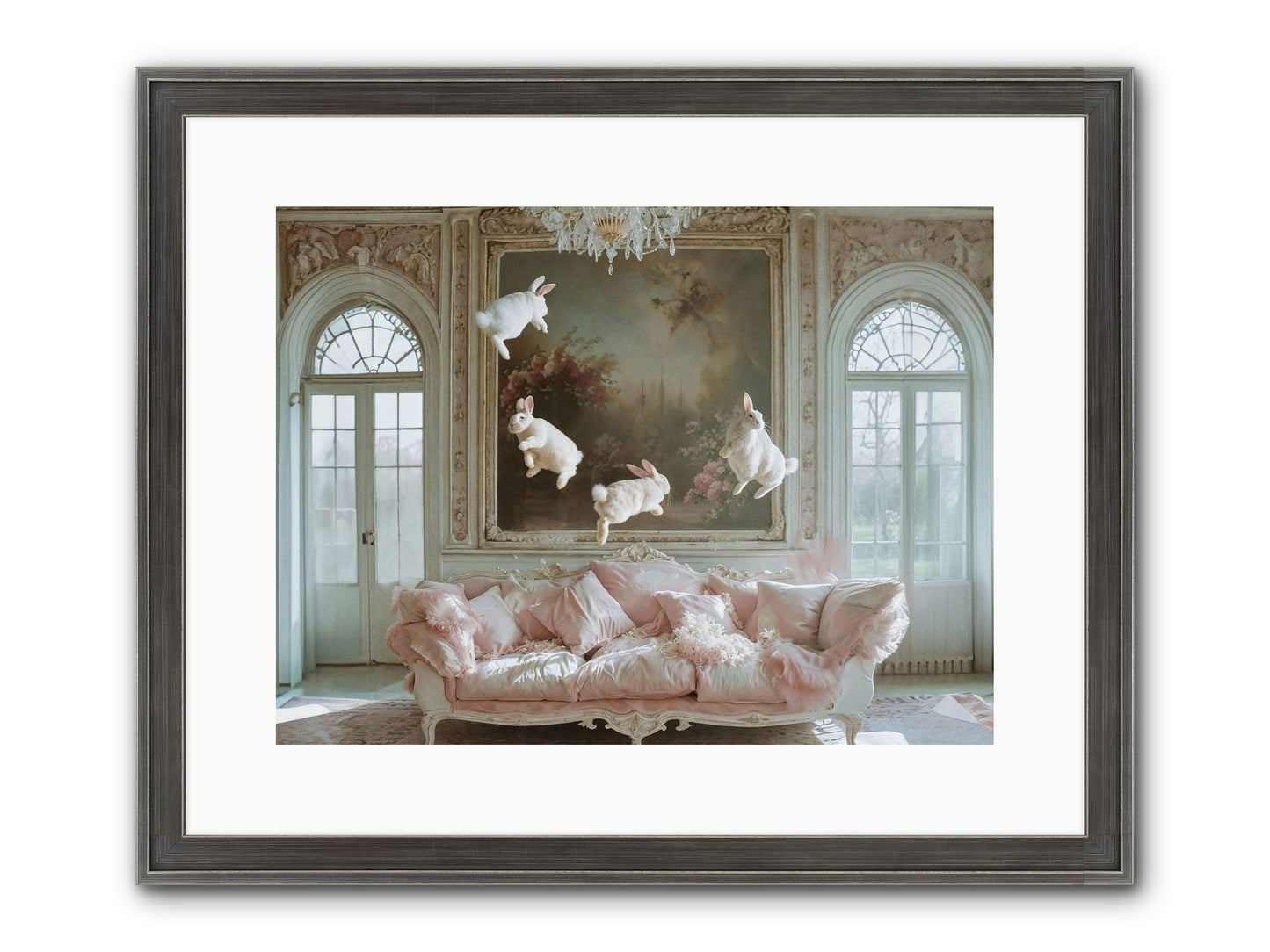 Jubilation Avec Fenetres Framed Print - Slimwoods Black/Silver 16x12