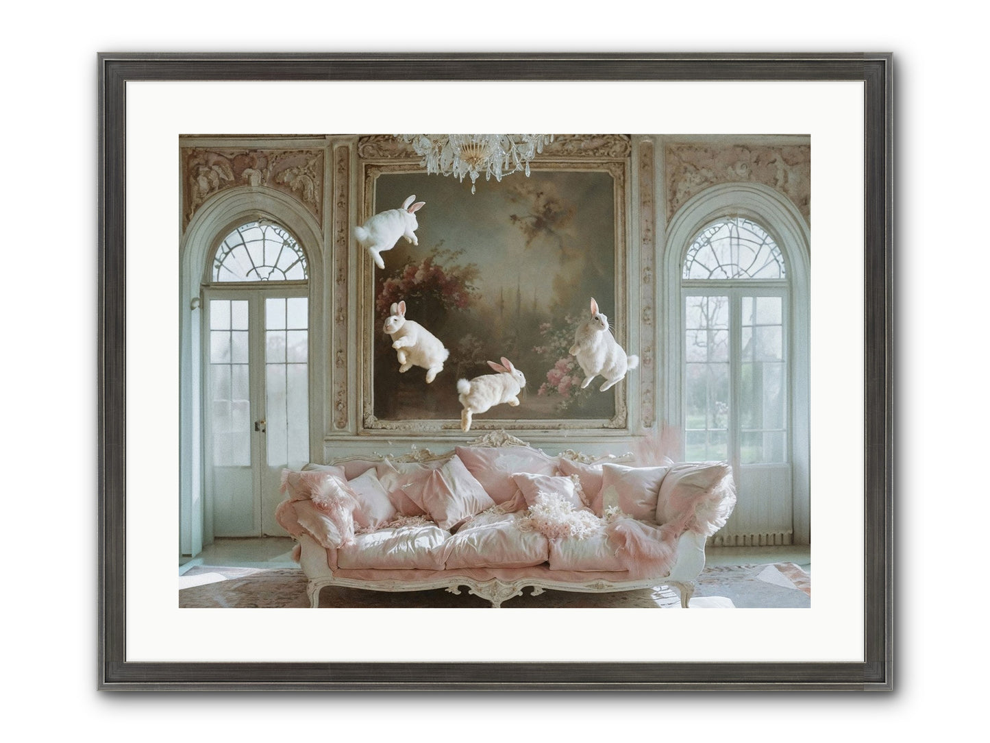 Jubilation Avec Fenetres Framed Print - Slimwoods Black/Silver 24x18