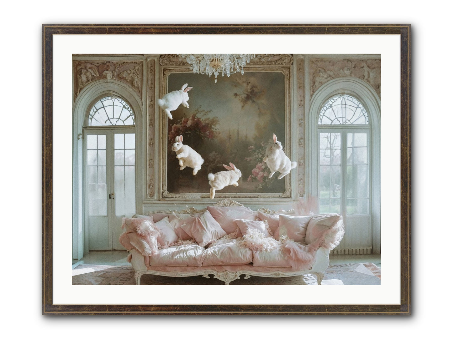 Jubilation Avec Fenetres Framed Print - Slimwoods Black/Gold 32x24