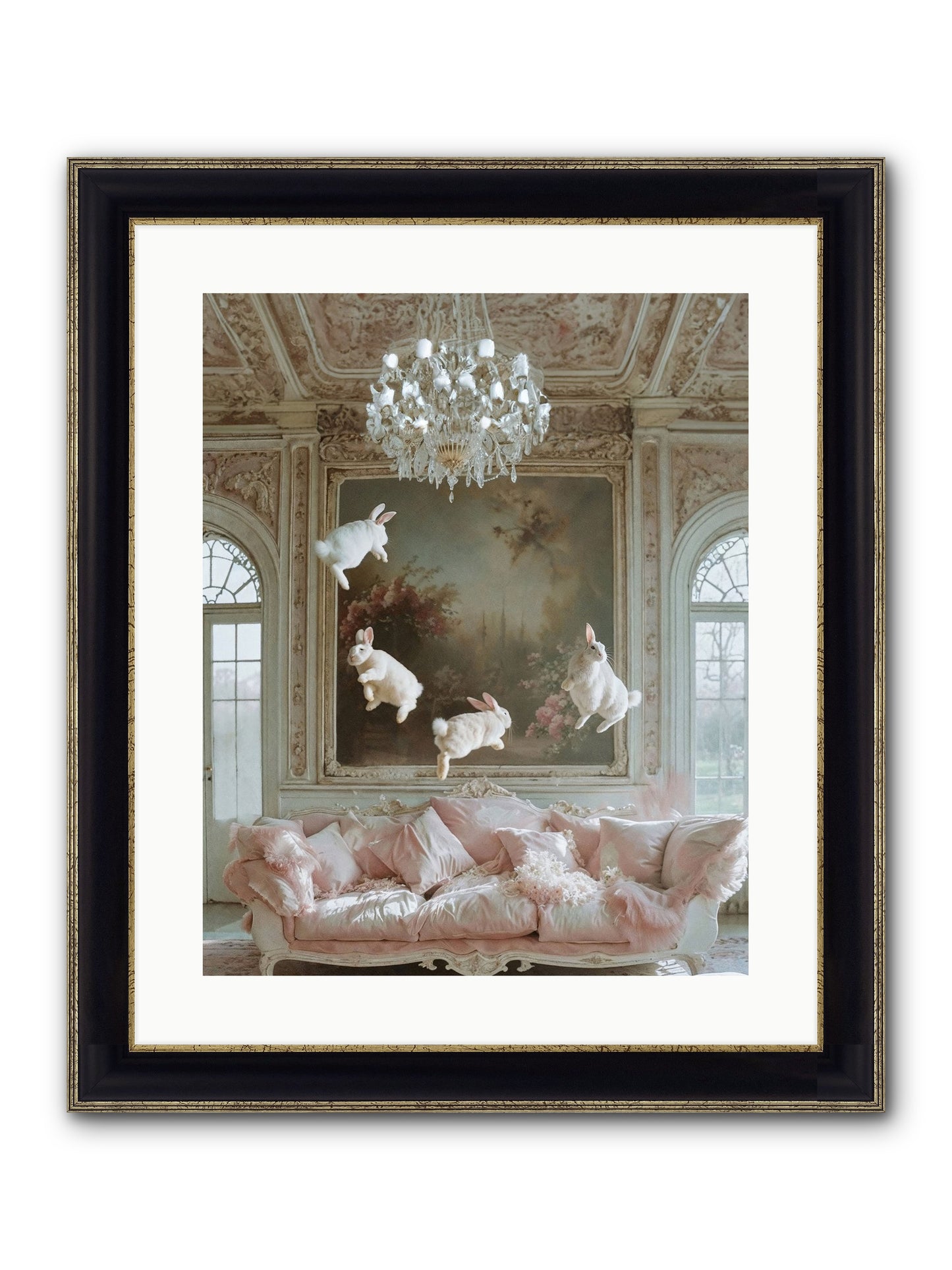 Jubilation Grande Framed Print - Black & Gold 16x20