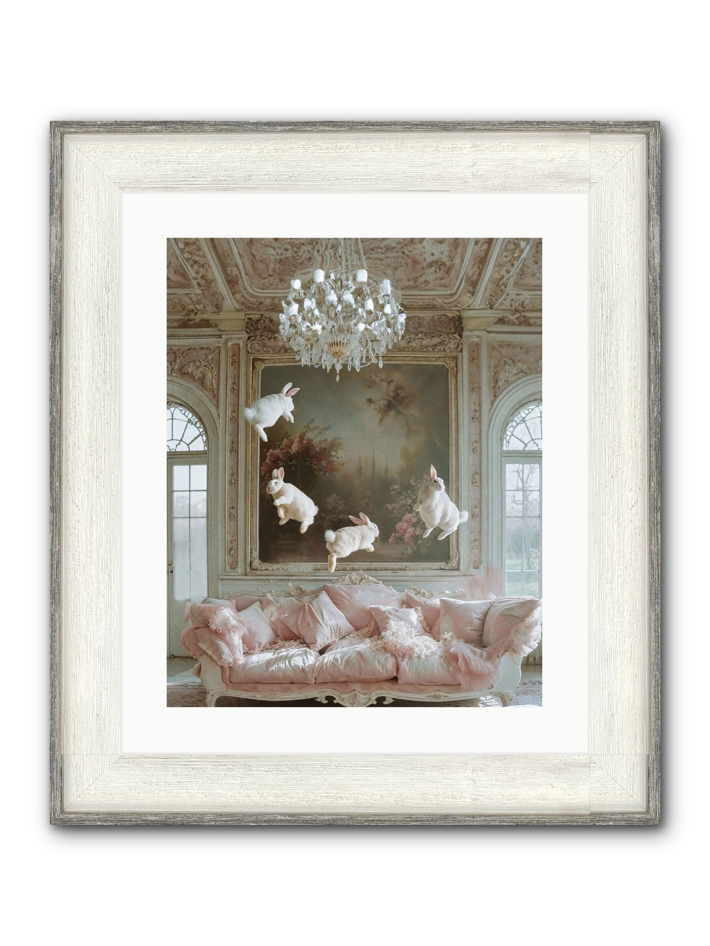 Jubilation Grande Framed Print - Driftwood White 16x20