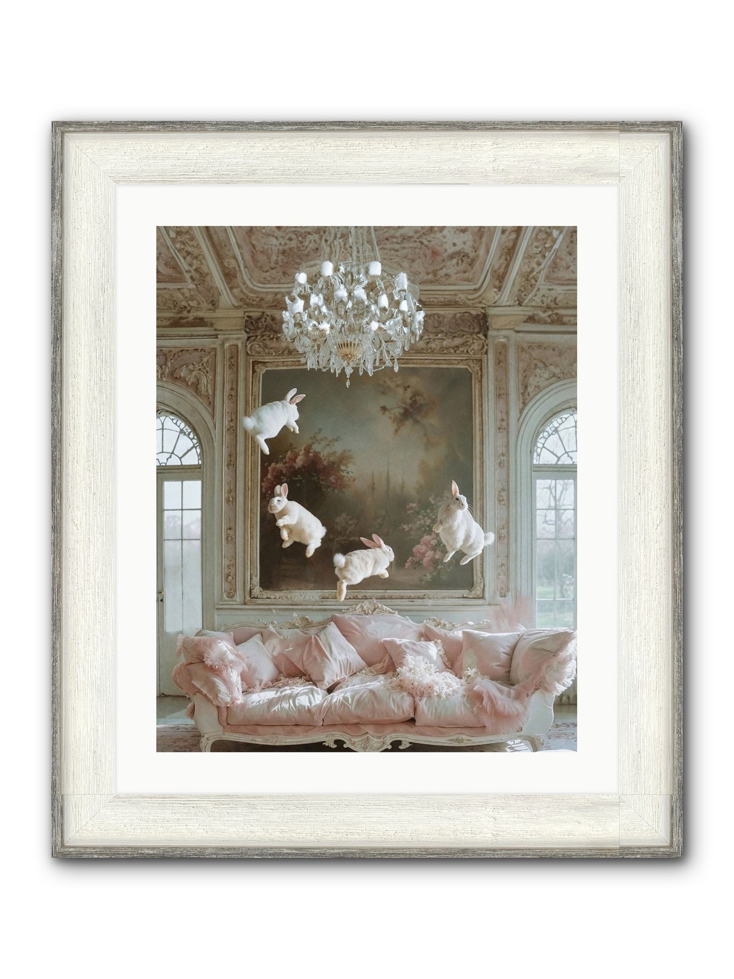 Jubilation Grande Framed Print - Driftwood White 20x25