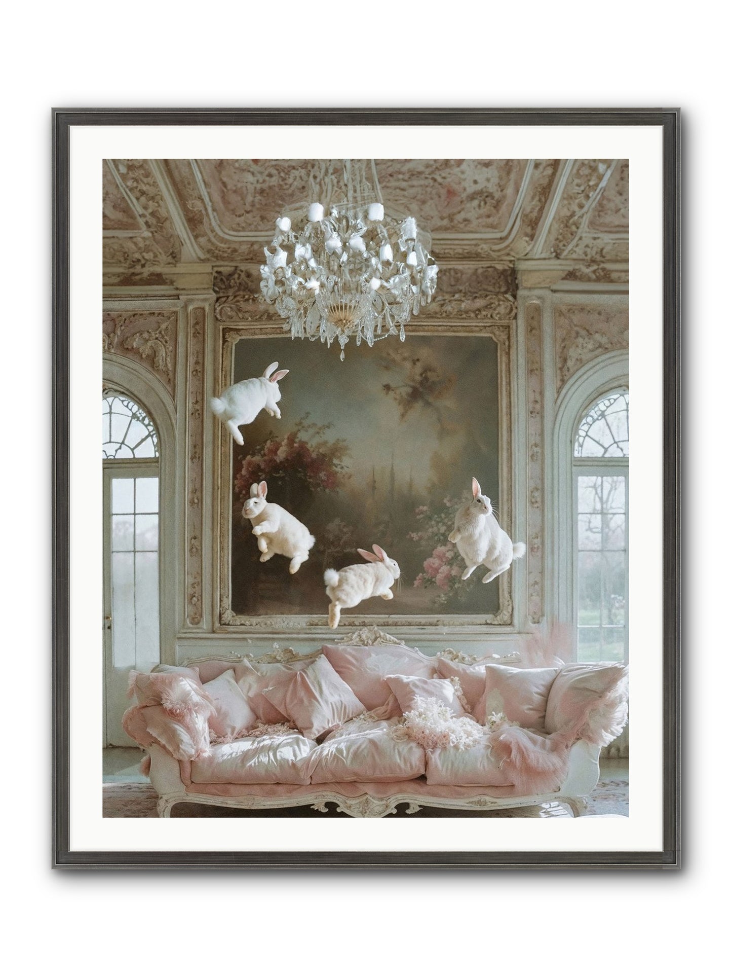 Jubilation Grande Framed Print - Slimwoods Black/Silver 32x40