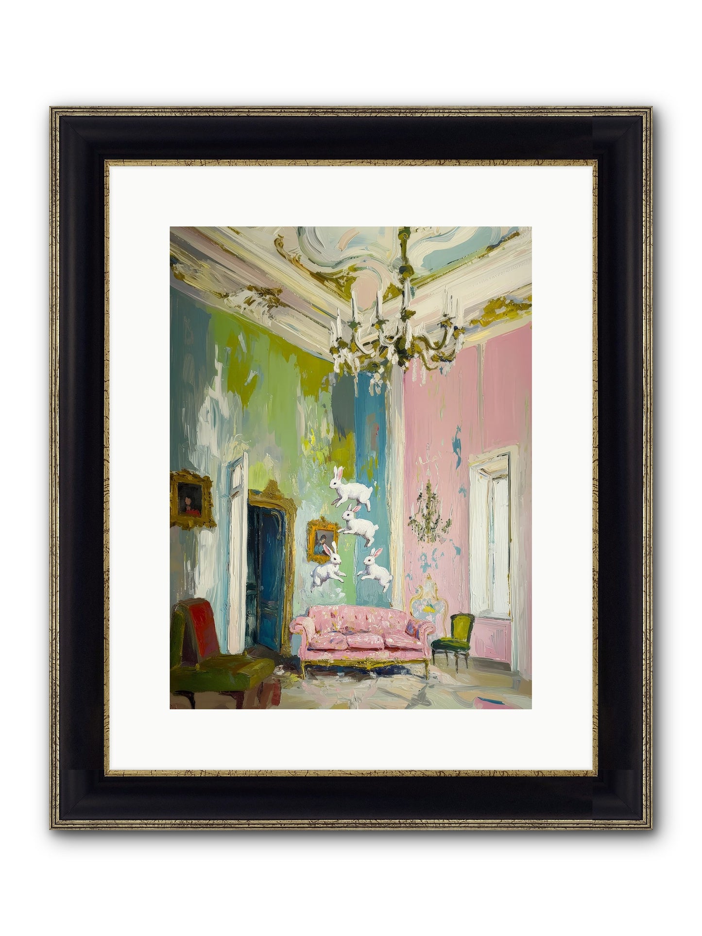 Jubilation No. 10 Framed Print - Black & Gold 12x16