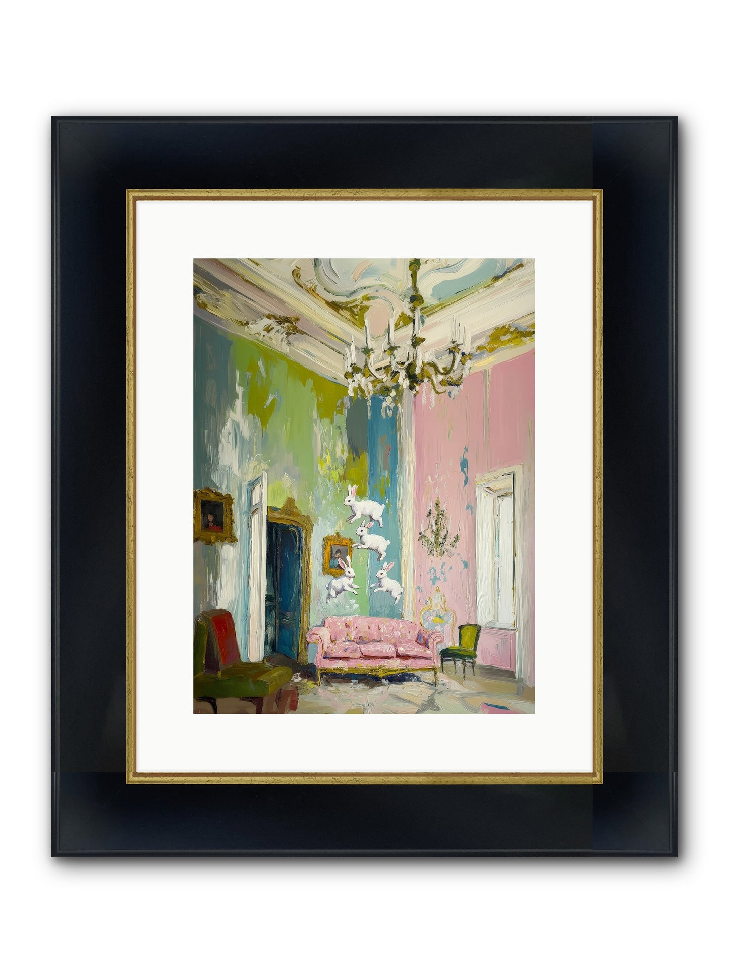 Jubilation No. 10 Framed Print - Wide Black w/Gold 12x16
