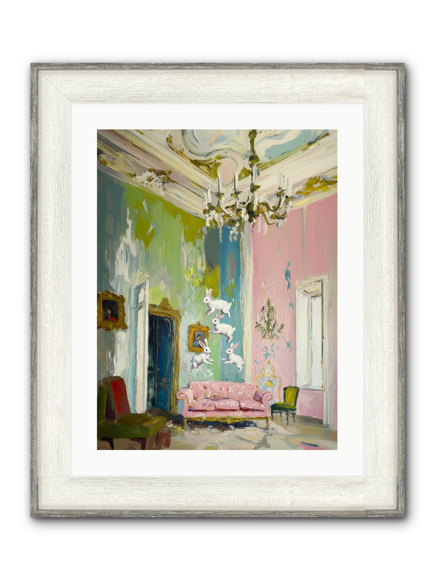 Jubilation No. 10 Framed Print - Driftwood White 18x24