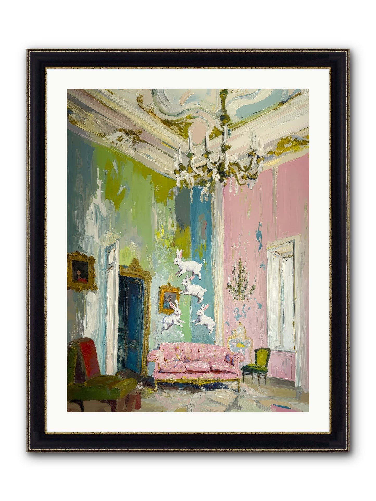 Jubilation No. 10 Framed Print - Black & Gold 24x32