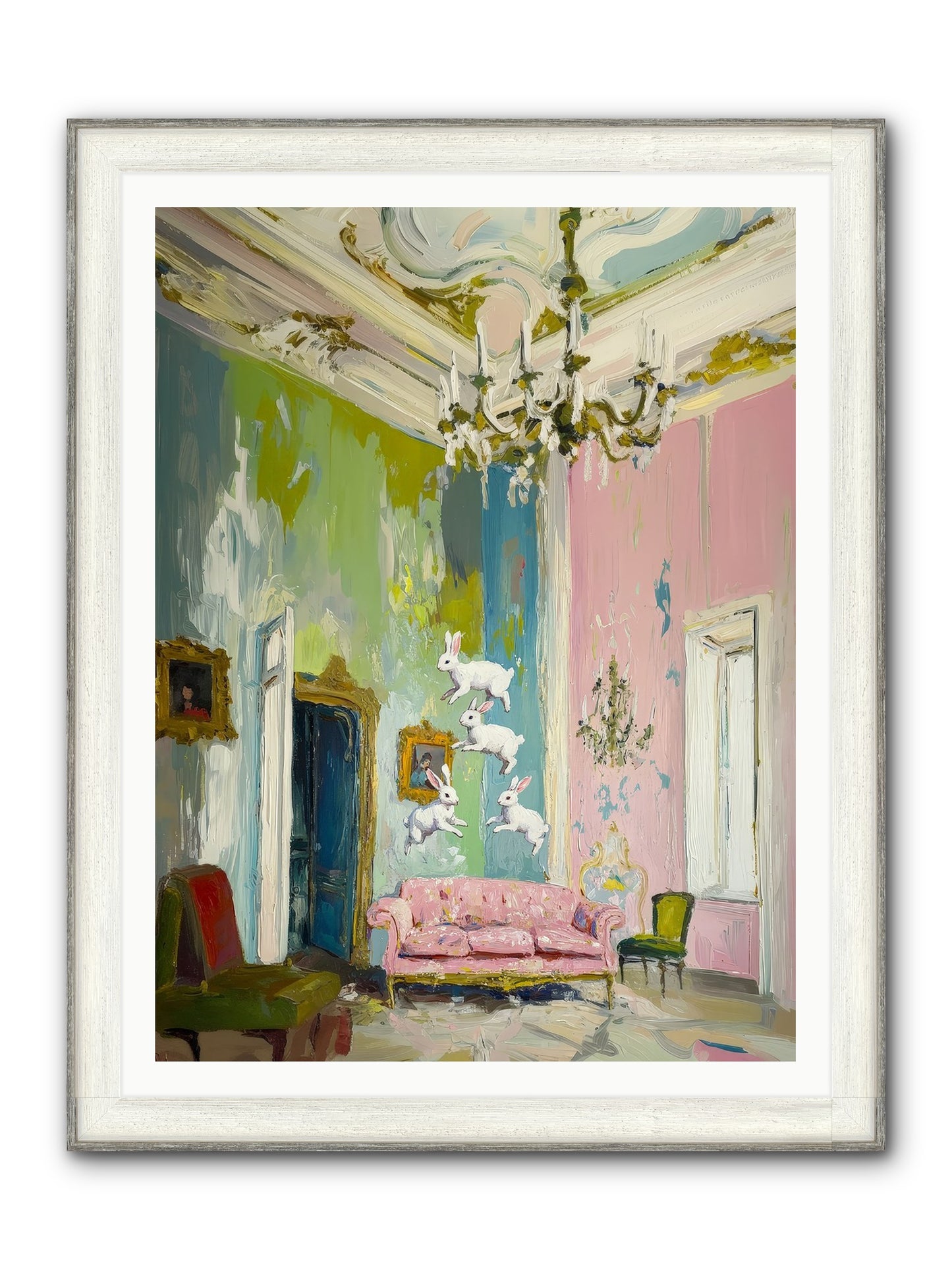 Jubilation No. 10 Framed Print - Driftwood White 36x48