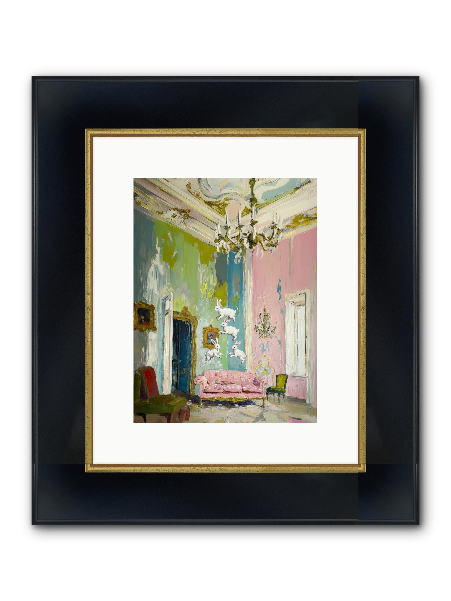 Jubilation No. 10 Framed Print - Wide Black w/Gold 9x12