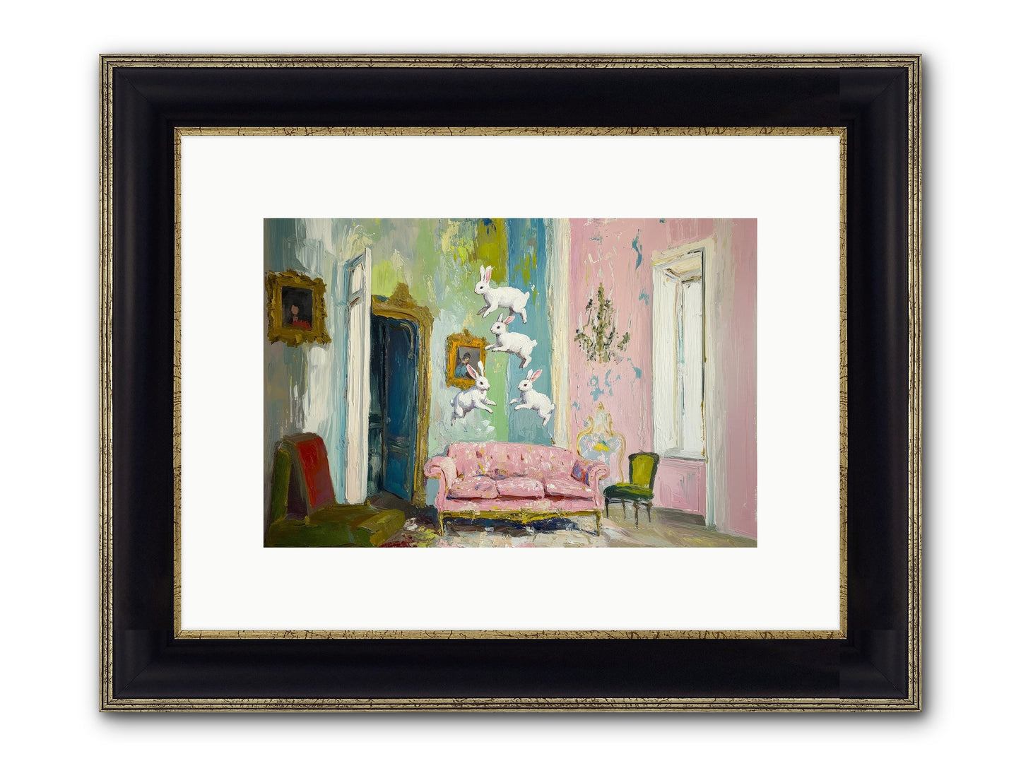 Jubilation No. 11 Framed Print - Black & Gold 12x8