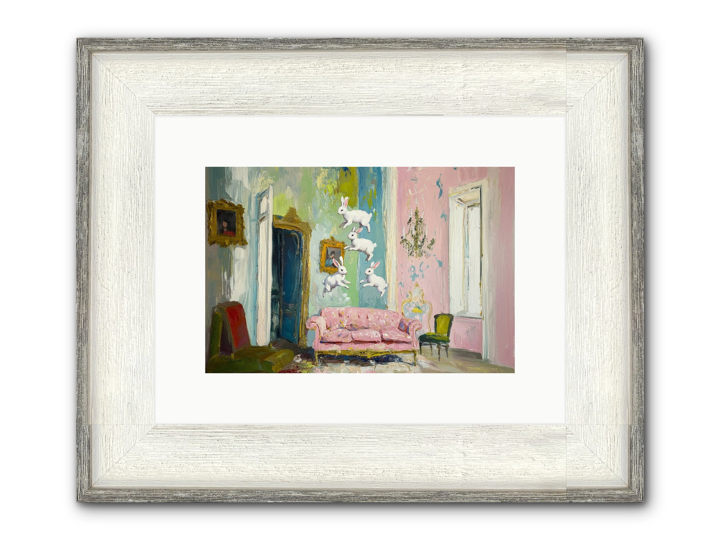 Jubilation No. 11 Framed Print - Driftwood White 12x8