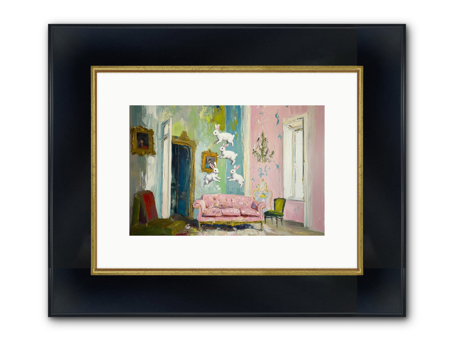 Jubilation No. 11 Framed Print - Wide Black w/Gold 12x8