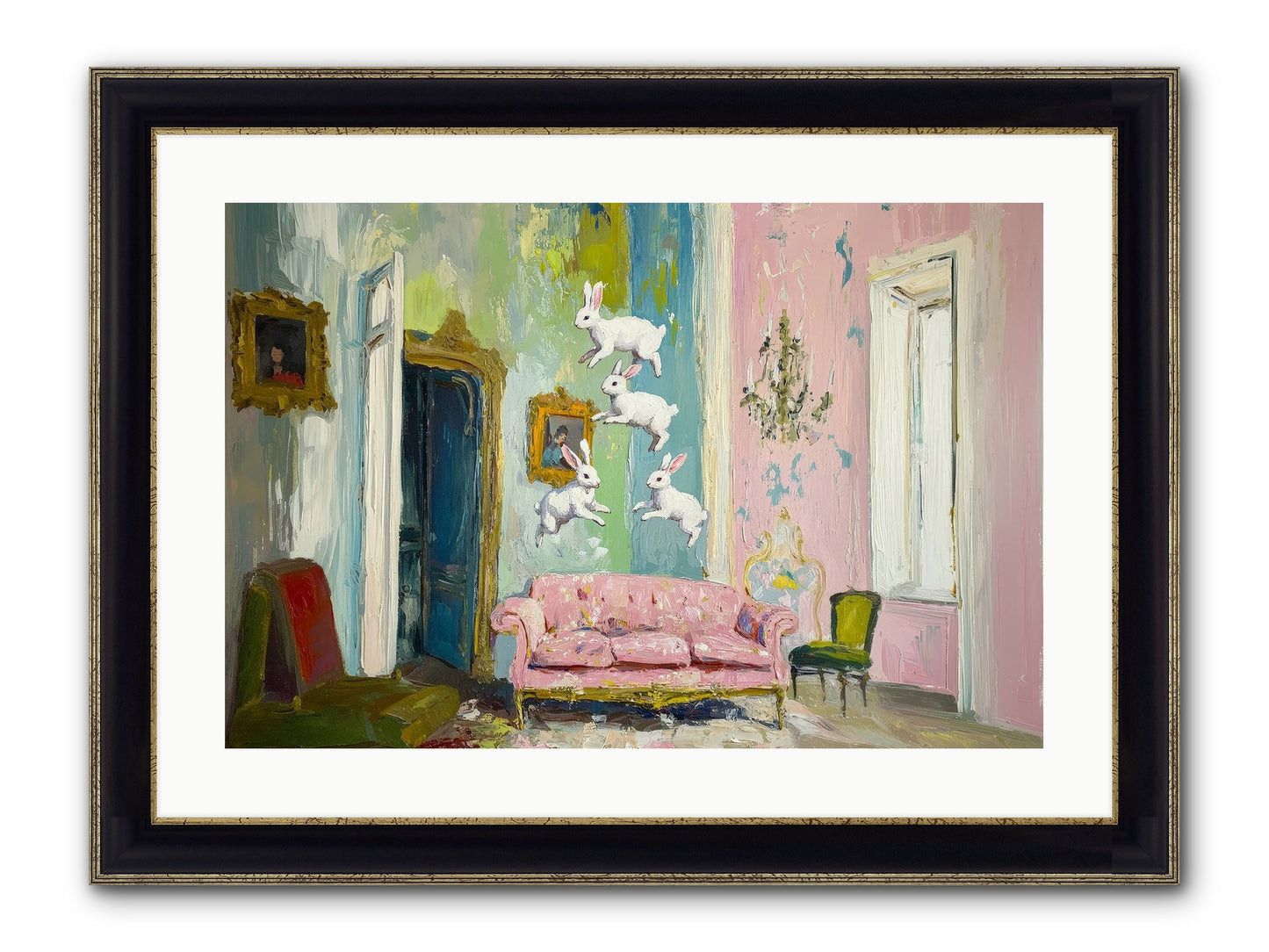 Jubilation No. 11 Framed Print - Black & Gold 24x16