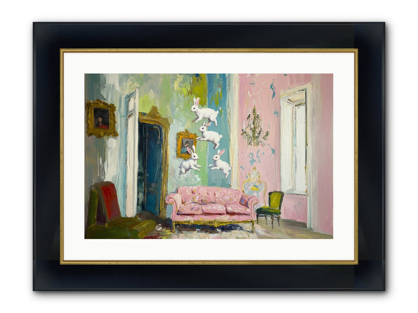 Jubilation No. 11 Framed Print - Wide Black w/Gold 24x16
