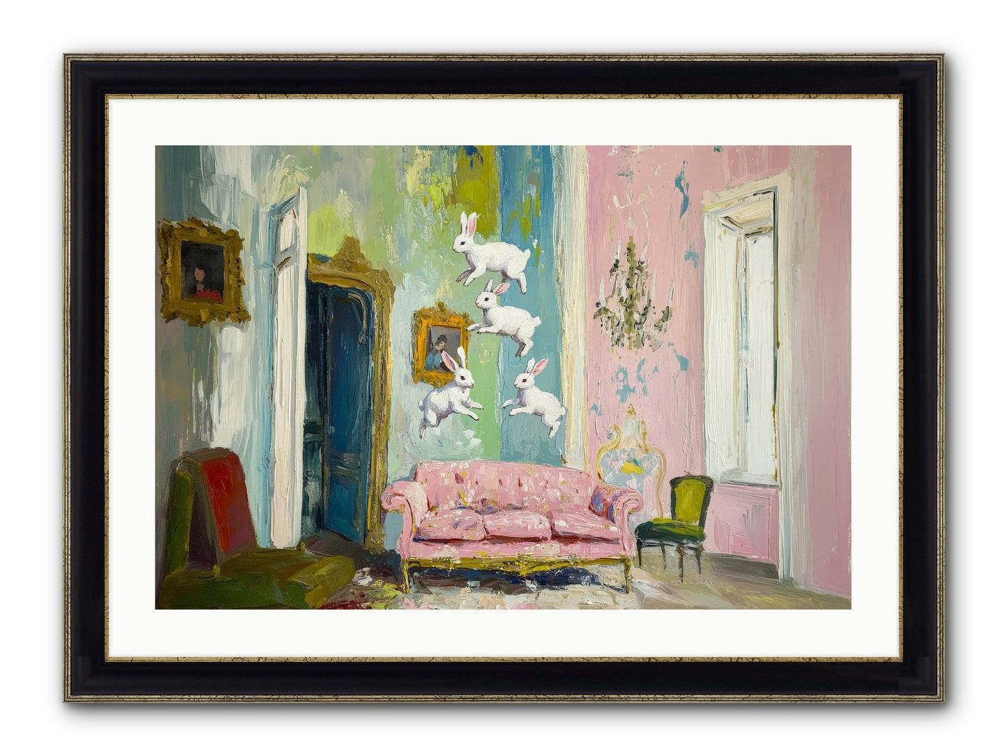 Jubilation No. 11 Framed Print - Black & Gold 30x20