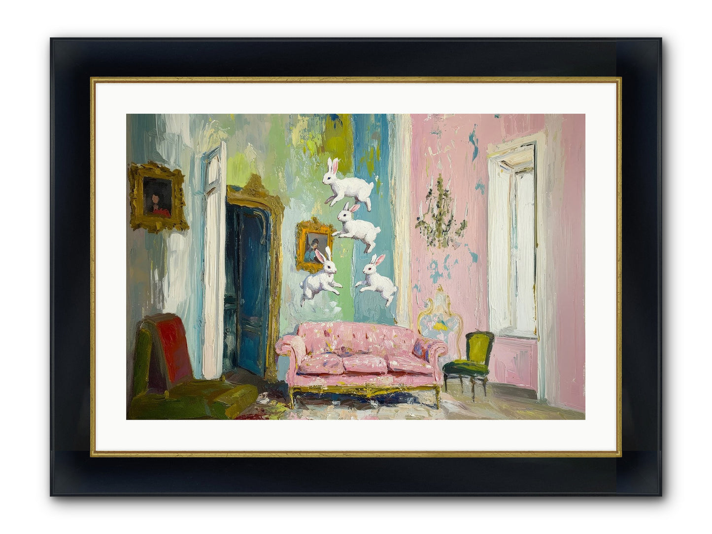 Jubilation No. 11 Framed Print - Wide Black w/Gold 30x20