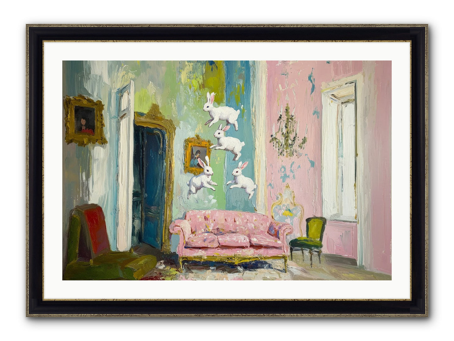 Jubilation No. 11 Framed Print - Black & Gold 36x24