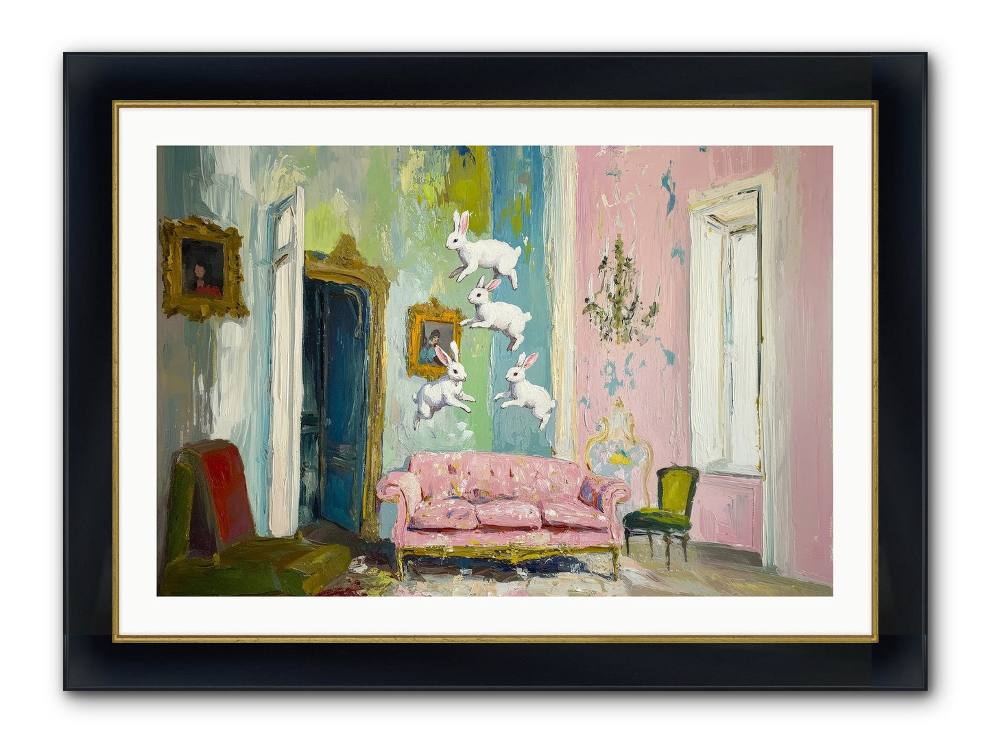 Jubilation No. 11 Framed Print - Wide Black w/Gold 36x24