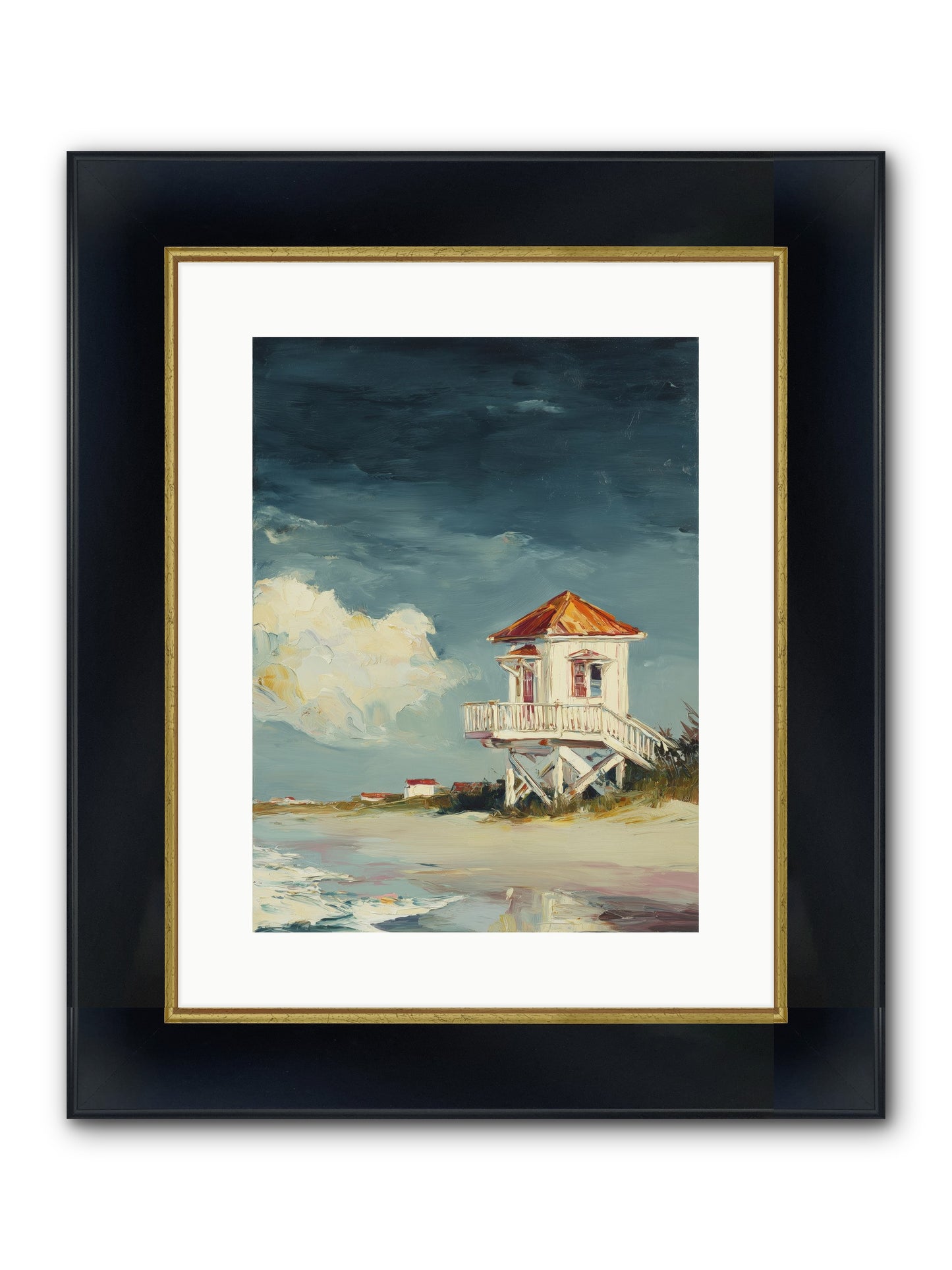 July's Perfect Moment Framed Print - Wide Black w/Gold 12x16