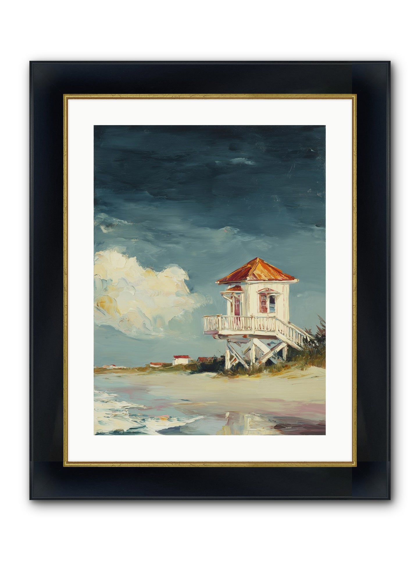 July's Perfect Moment Framed Print - Wide Black w/Gold 18x24