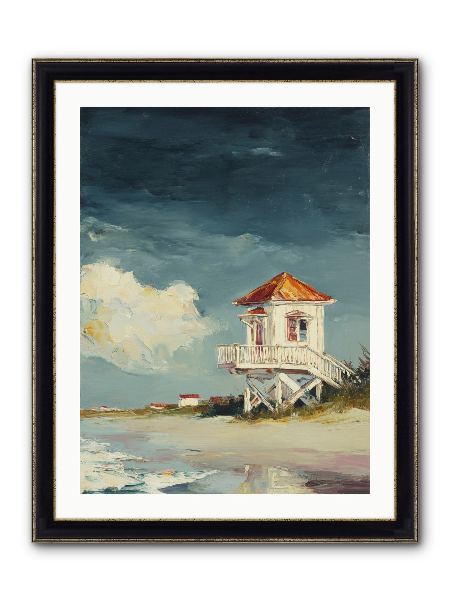 July's Perfect Moment Framed Print - Black & Gold 24x32