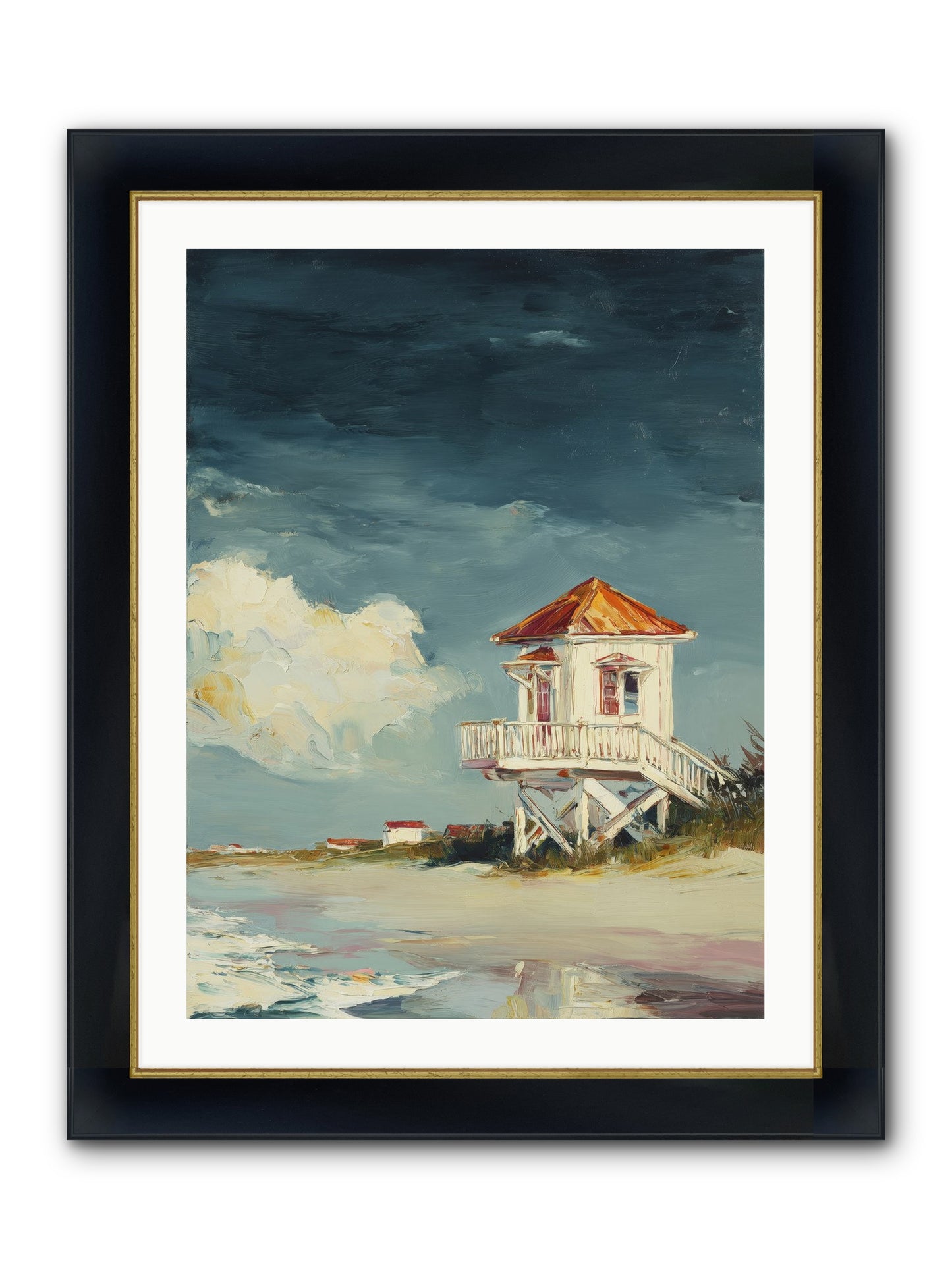July's Perfect Moment Framed Print - Wide Black w/Gold 24x32