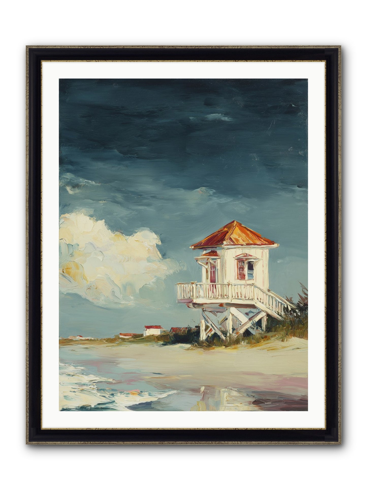 July's Perfect Moment Framed Print - Black & Gold 30x40