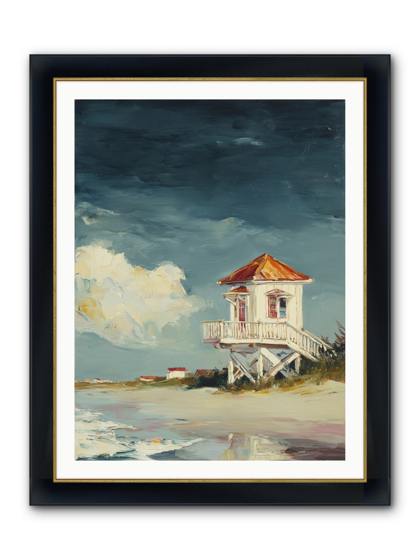 July's Perfect Moment Framed Print - Wide Black w/Gold 30x40